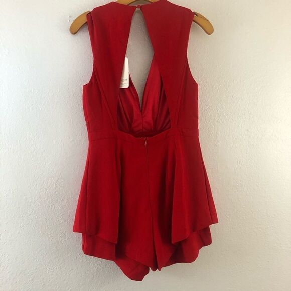 L’atiste Open Back Red Romper size M - Picture 4 of 6
